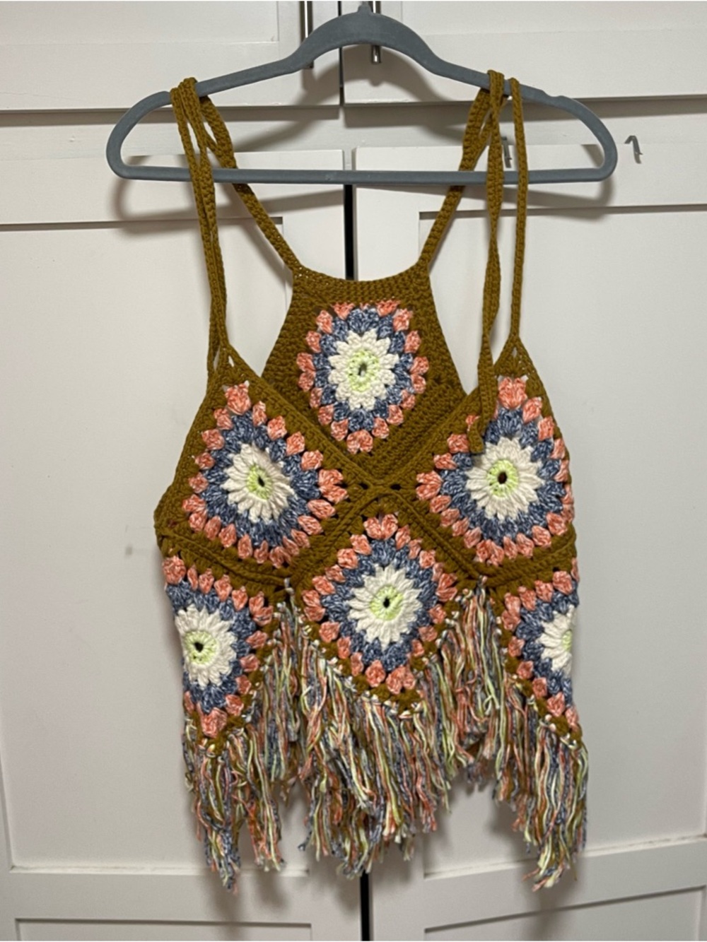 Free People Summer Of Love Croquet Halter Top Sz M/L NWOT - Picture 10 of 10